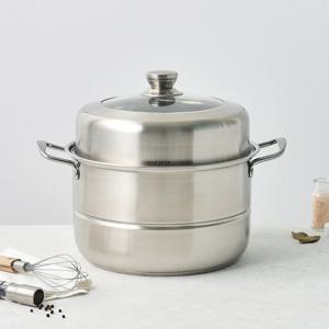 올스텐 바닥3중 인덕션겸용 2단 찜 곰솥냄비 28CM
