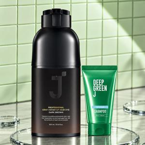 [오늘의집 단독] 프로페셔널 커버업 새치 염색 300ml(4종 택 1)+비건 샴푸 50ml