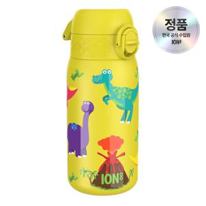아이온에잇 보온 보냉 더블월 텀블러 키즈 원터치 스텐물병 320ml 공룡 옐로우 스몰