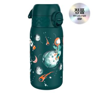 아이온에잇 보온 보냉 더블월 텀블러 키즈 원터치 스텐물병 320ml 스페이스 딥틸그린 스몰