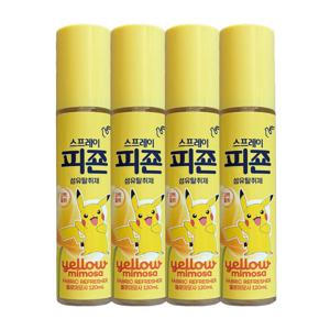 스프레이 피죤 섬유탈취제 옐로미모사 120ml x 4개