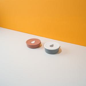 실리콘 원형 밥팩 6P 냉동밥 보관용기 2size 4color