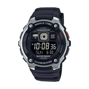 AE-2000W-1B 아웃도어 스포츠 방수 남성 우레탄 디지털 손목 시계
