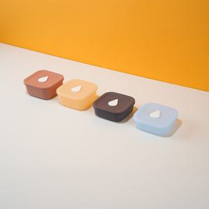 실리콘 정사각 밥팩 6P 냉동밥 보관용기 2size