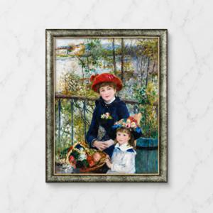 르누아르 두 자매 프리미엄 그림 슬림 액자 PR-FR-01 10호