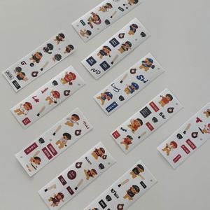 야구 구단 굿즈 씰스티커 10종