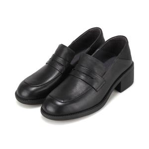 (대전신세계)소가죽 폴더블 베이직 여성로퍼 5cm BBJ139BK