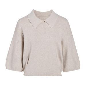 JJ지고트 벌룬 소매 7부 카라 니트 GS9N1PO321