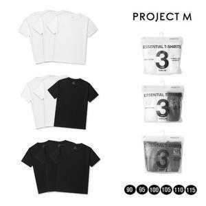 프로젝트엠 공용 순면 반팔 티셔츠 3PACK EPG5TR3477