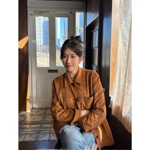 CC콜렉트 [씨씨콜렉트] 벨티드 스웨이드 카라 자켓 (C261PSF513)