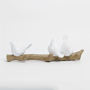 Easy Nordic 3D 작은 새 후크 창의적인 현관문 뒤 방 벽 장식 걸이 열쇠 걸이