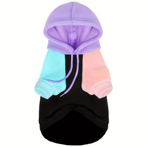 강아지 후드티 - 품질, 버터처럼 부드러운 소재, 탁월한 편안함과 핏, 진정 효과 내부 소재, 모든 견종에 적합 - 사이버펑크 스타일