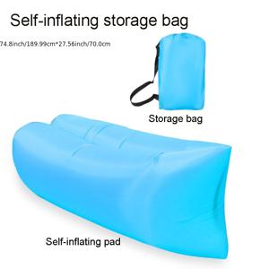 189.99cm*70.0cm 고하중 자동팽창 패드 - 블루, 보관 가방 포함, 자동팽창 소파 패드, 자동팽창 소파 베드, 빠른 팽창, 사용하기 쉬움, 해변, 야외 여행, 수영장, 캠핑에 적합, 휴대가 간편함