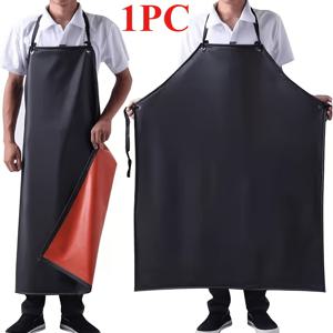 가벼운 긴 앞치마 - PVC 재질로 제작되었으며, 정원 가꾸기, 애완 동물 미용, 생선 가공, 가정 청소 및 차량 유지 보수에 적합 - 매우 부드럽고 오염 방지 기능이 있는 작업 앞치마