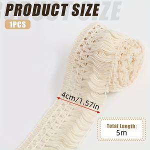 16.4ft 손수 짠 리넨 로프 - 자연적인 갈색, 부활절, 결혼식, 휴일 장식, DIY 공예 및 선물 포장, 러닝 홈 데코, 화환 액센트, 결혼식 액세서리, 지구적인 톤, 예술 공예, 결혼식 플래너