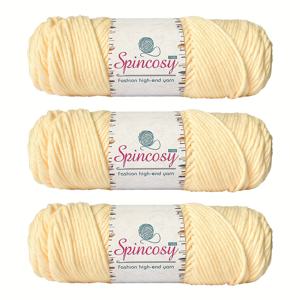 8중사 아크릴 70% 캐시미어 30% 원사, 팩당 3모가리, 모가리당 100g, 총 300g. 대용량 수제 코바늘 뜨개질용 두껍고 부드럽고 따뜻한 원사. 모자, 의류, 스카프, 장갑, 담요, 숄 코바늘 뜨개질용. 다양한 색상 선택 가능