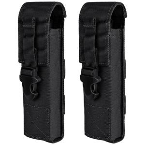 2개 세트 손전등 파우치 홀스터 케이스 벨트 파우치, MOLLE EDC 정리 파우치 미니 공구 파우치