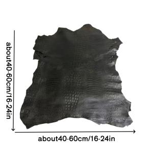 DIY 공예용 진짜 양가죽 1개 - 1.0mm 두께 식물탠 크로커다일 질감 원피스革, 핸드메이드 가방, 신발, 지갑, 카드 홀더용 | 취미 공예가 & 가죽공예가용 색상 변화 투톤