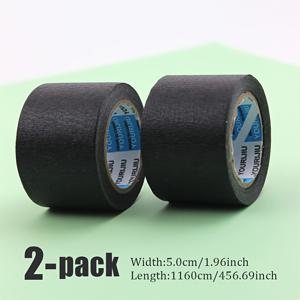 5Cm 폭 블랙 마스킹 테이프, 높은 접착력 및 내열성 | 차량 페인팅/홈 마스킹 보호 | 투명한 모서리, 비침, 찢김 방지 | 강력한 접착력