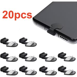 20개 USB C 먼지 방지 플러그, 아이폰 17 15 16 시리즈, 새로운 아이패드 에어 프로 미니, 삼성 갤럭시, 픽셀, 휴대폰 충전 포트용 분실 방지 USB C 플러그 커버, 아이폰 17 프로 맥스용 실리콘 먼지 방지 플러그