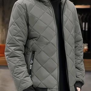 남성용 가을/겨울 신상 재킷, 두꺼운 안감, 따뜻한 후드 코트 (젊은층 및 중년층용)