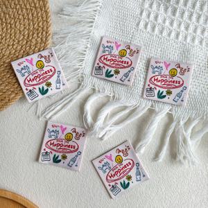 우븐 라벨, 의류 재봉용 귀여운 패브릭 태그, DIY 공예, DIY 재봉 프로젝트용 헤어 보우, 옷, 헤어 액세서리