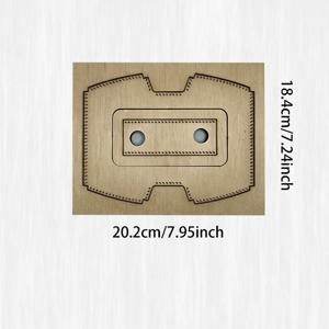 가죽공예 수납가방 가죽 커팅 다이, 고탄소강 가죽 펀치 다이, 수제 가죽 제품 다이커팅 몰드, DIY 가죽 커팅 다이, 재료 절단용, 간편하고 내구성이 뛰어나며 심플함