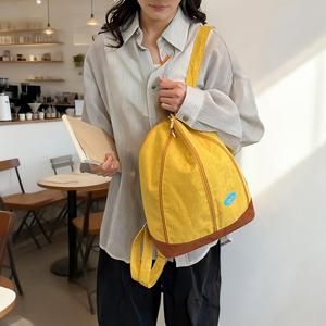 새로운 여아용 미니 백팩, 대용량, 산뜻한 스타일, 벗겨지는 바나나 수납 가방, 간편한 출퇴근 캐주얼 백팩, 엄마를 위한 선물