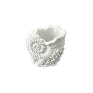 프렌치 스타일 순백색 3D 엠보싱 소라껍질과 산호 칫솔 홀더, 욕실용 칫솔, 치약, 빗을 위한 3D 프린팅 수납 튜브, 탁상용 메이크업 브러시 및 아이브로우 펜슬 정리함, 바다 테마의 라이트 럭셔리 욕실 카운터탑 장식