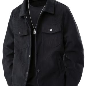 Joshmei OBM 봄/가을 신상 남성용 경량 단색 패셔너블 멀티 포켓 버튼업 재킷 아우터웨어