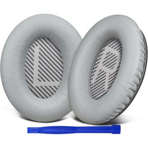 Bose Quietcomfort QC2 QC15 호환 이어패드 1쌍, Soundlink/ Around-Ear II AE2 헤드폰 호환, 업그레이드된 고밀도 메모리폼, 부드럽고 피부 친화적, 간편한 설치, 분해 도구 포함