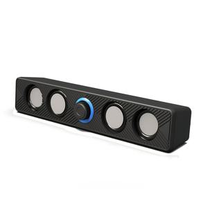 데스크탑 PC 유선 스피커, USB 전원 스테레오 (볼륨 조절 기능 포함), 사운드바 스피커, PC 노트북 게이밍 홈 시어터 서라운드 사운드 시스템에 적합