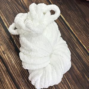 250g 초대형 두꺼운 실, 푹신한 고양이 꼬리 같은 로빙 실, 팔 뜨개질용 27m(1063인치) 대형 실, 두꺼운 스카프 & 겨울 공예용, DIY 부드러운 실