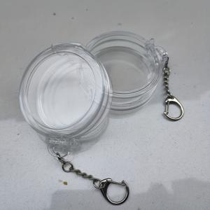2개 라운드 배지 보관함 세트, 정리함 디스플레이 랙, 58mm 원형 보호 케이스에 적합 - 스크래치 방지 투명 디스플레이 파우치