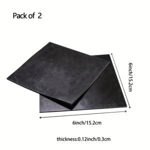2개 블랙 고무 패드, 매끄러운 표면, 내열성 탄성 고무 시트, DIY 실링 스트립, 범퍼, 보호층, 전기 절연재 등에 적합