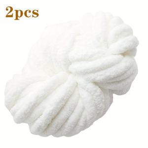 2개 500g 고양이 꼬리 초두꺼운 아이스 실 뜨개질 스카프 DIY 담요 고양이 침대 쿠션 슈퍼 두꺼운 아이슬란드식 뜨개질, 멀티컬러 부드러운, 손뜨개 또는 코바늘 뜨개질용 담요, 쿠션, 가방, 두껍고 따뜻한 겨울용
