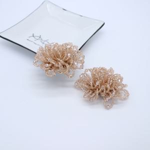 패션 핸드메이드 랩핑 신발 꽃, 신발 버클, 고급 신발 장식, 분리형 부품, 정장 신발 및 웨딩 신발 장식용 토 장식
