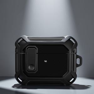 메카 아머 디자인 for Pro 호환 케이스 커버, 충격 방지 및 내마모성 for Pro 이어버드용 케이스, 플라스틱 커버, 일상 및 여행용 스타일리시 케이스