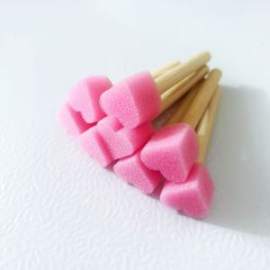 8개 하트 모양 핑크 버섯 머리 스펀지 손잡이 포함, 예술 드로잉 스펀지 씰, 예술 수공예 및 페인팅 프로젝트에 매우 적합, , 페인팅, 창의적인 쉬운 패턴에 사용