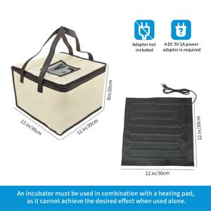 가정용 주방 반죽 발효 바구니, 투시창 및 발열 패드가 있는 항온 발효백, USB 지속적 항온 전원 공급 장치, 발효 과정을 선명하게 관찰할 수 있는 파노라마형 투명 상단 커버, 대용량 가정용 빵 및 요구르트 발효 및 보온백, 재사용 가능한 접이식 휴대용 베이킹 도구