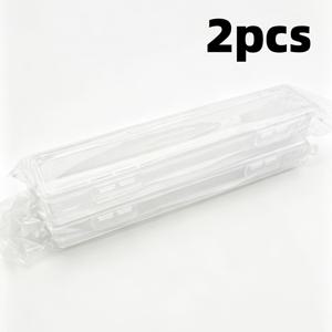 2개 세트 플라스틱 투명 보관 상자 (안전 버클 및 버클 포함), 보관 상자, 데스크탑 정리함, 디스펜서 상자, 문구 도구 액세서리 보관 상자, 휴대용 상자 (외출용), 다용도 상자, 메이크업 브러쉬 보관 상자