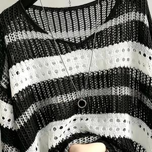플러스 사이즈 여성용 우아한 오픈워크 비치 하프 슬리브 커버업, 캐주얼한 일상용 니트웨어, 봄과 여름에 적합