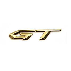 자동차 로고 외장 부속품 수정용 금속 사이드 로고 3D 입체 창의적인 테일 GT 로고 방수 자외선 차광제 자동차 엠블럼 차체 장식 접착식 뒷면 부착 간편하고 단단히 붙이는 자동차 스티커
