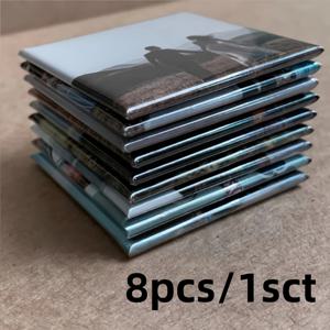 8개 맞춤 사진 냉장고 자석 세트 - 5 X 5 Cm 개인 맞춤 자석. 생일, 크리스마스, 아버지의 날, 결혼식에 적합 | 부모, 할머니, 커플, 애완동물 애호가를 위한 특별한 선물