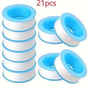 21개입 파이프 나사산 씰링 테이프, 테프론 PTFE 나사산 씰링 테이프, 배관용 씰링 테이프, 파이프 나사산 씰링 테이프, 샤워 호스 테이프, 화이트