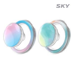 [1+1] 스카이 오로라 마그네틱 맥세이프 그립 톡홀더 거치대 for Apple/Samsung