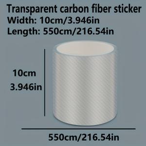 COLUM 7D 고광택 투명 카본 파이버 윈도우 & 바디 보호 필름 - DIY 자동차 스티커, 도어, 미러, 페달용 - 스크래치 방지, 방수, 쉬운 설치, 모든 차량 커버리지 (가정 및 상업용)