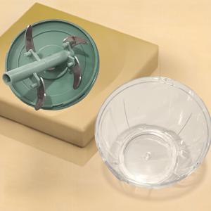 마늘 슬라이서 1개 - 500ml/900ml 두 가지 모델 선택 가능, 심플한 졸라매는 끈 디자인의 수동 주방용 저어믹서 - 내구성 좋음, 양파, 마늘, 채소, 과일, 견과류, 허브를 빠르게 으깨는 데 사용 - 필수 주방 액세서리