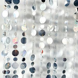30개 반짝이 PVC 시퀸 가랜드 - 39인치(99cm) 길이의 반짝이는 블라인더 프리 스트링, 크리스마스, 결혼식, 생일, 샤워 파티용 | 실내/야외 파티 장식, 포토 백드롭, 결혼식 연회 (전기 불필요) |