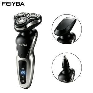 삼날 회전식 전동 면도기, USB 충전식, 다기능 수염/코털 정리기, 남성을 위한 이상적인 휴일 선물